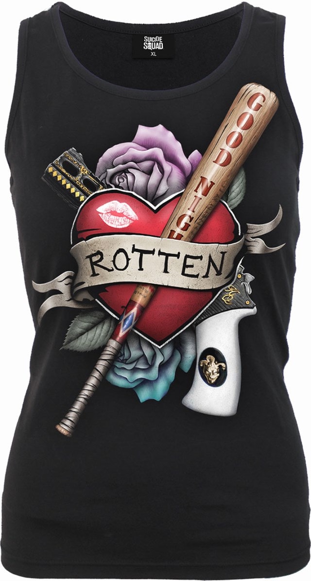 Suicide Squad 2021: Harley Quinn: Rotten: Ladies Vest (Large) - 1