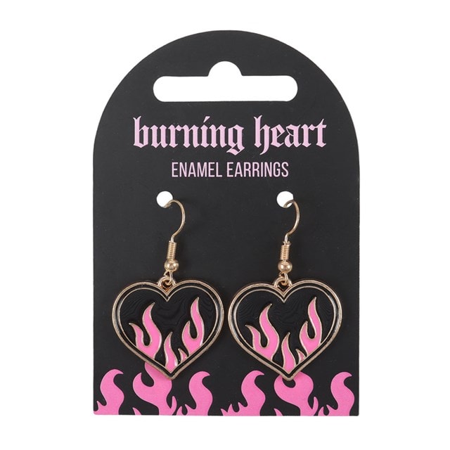 Burning Heart Earrings - 3