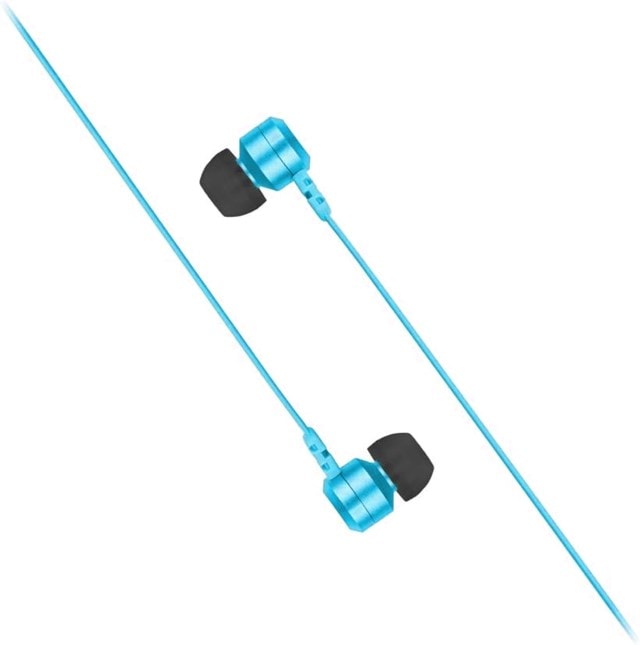 KitSound Ribbons Blue Wired Earphones W/Mic - 2