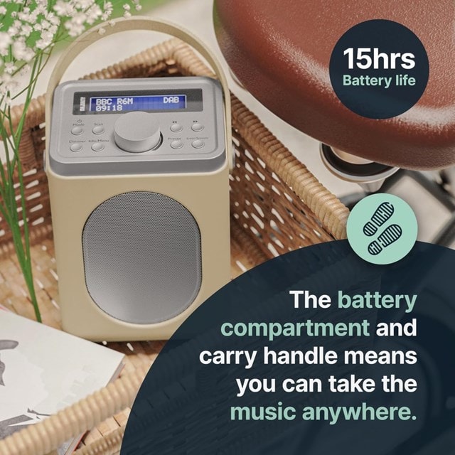 Majority Little Shelford Cream/Grey DAB+/FM Portable Radio - 3