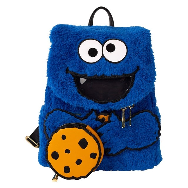 Cookie Monster Plush Sesame Street Loungefly Mini Backpack - 4