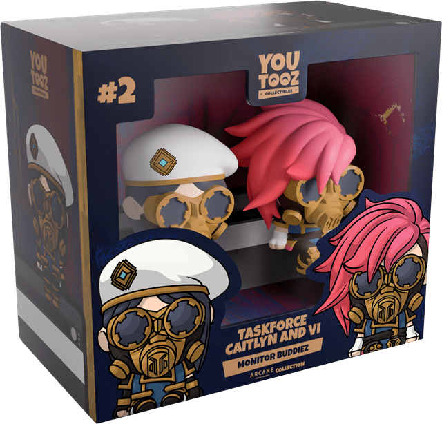 Taskforce Caitlyn And Vi Arcane Monitor Buddiez Youtooz Figurine - 2