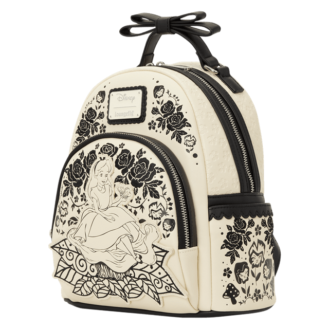 Alice In Wonderland Floral Loungefly Mini Backpack - 2