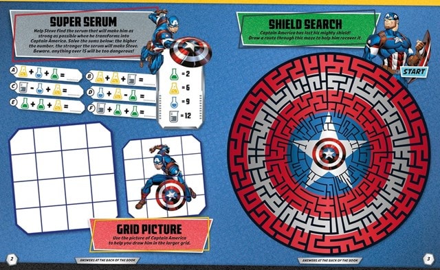 Marvel Avengers Captain America Super Stickers Activity Book - 2