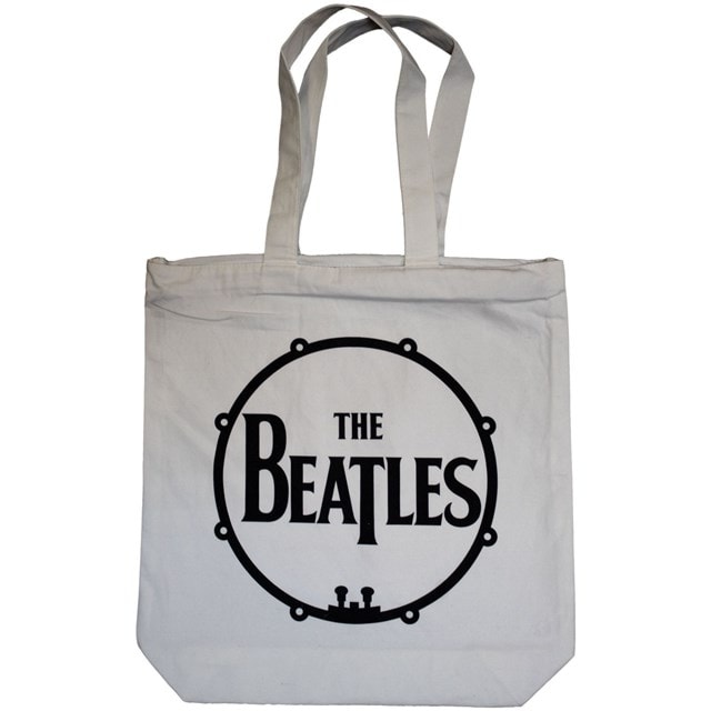 The Beatles Love Drum With Signatures Cotton Tote Bag - 2