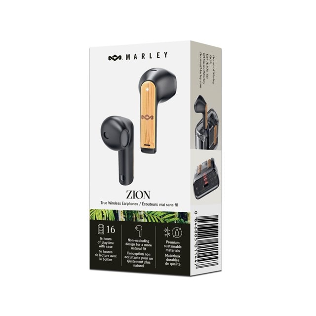 House Of Marley Zion Signature Black True Wireless Bluetooth Earphones - 8