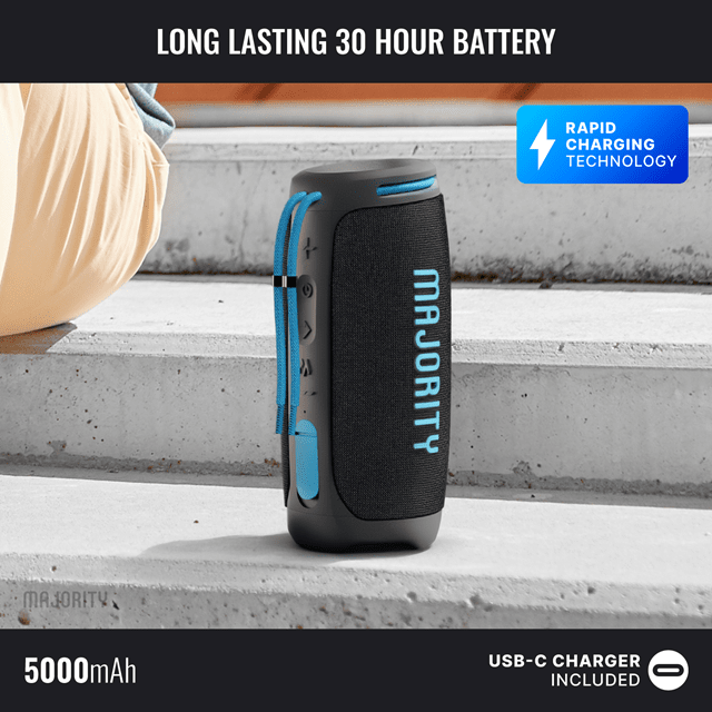 Majority Move M3 Portable Bluetooth Speaker - 9
