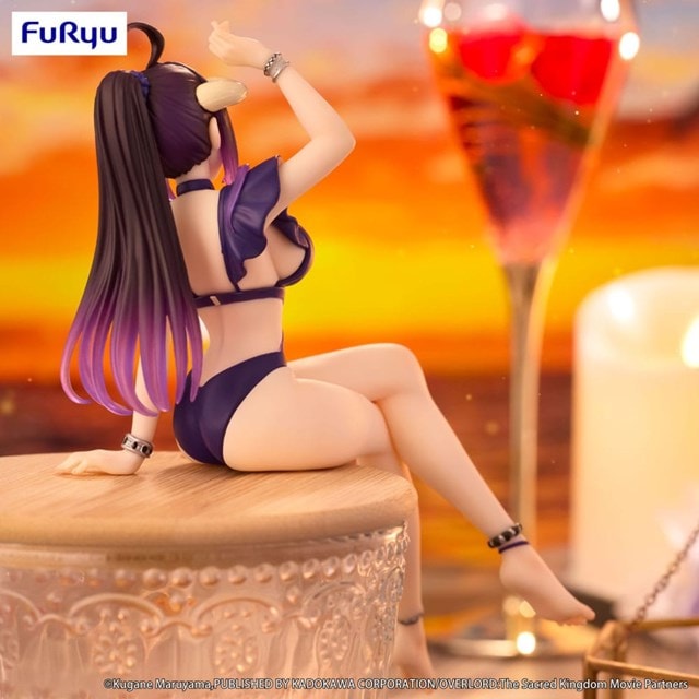 Albedo Dark Purple Swimsuit Noodle Stopper Figure - 3