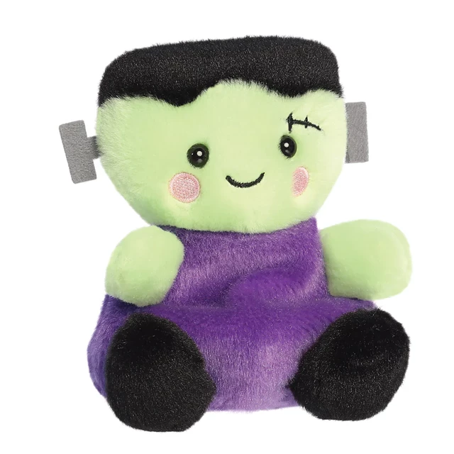 Peluche Aurora Palm Pals Bolts Frankenstein - 12 Cm, Violet & Vert (neuf)