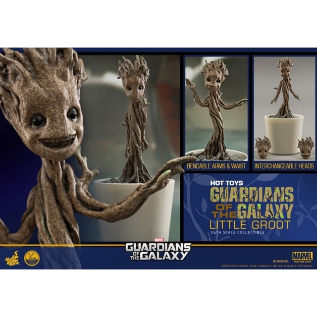 Little Groot Guardians Of The Galaxy 1:4 Hot Toys Figure - 6