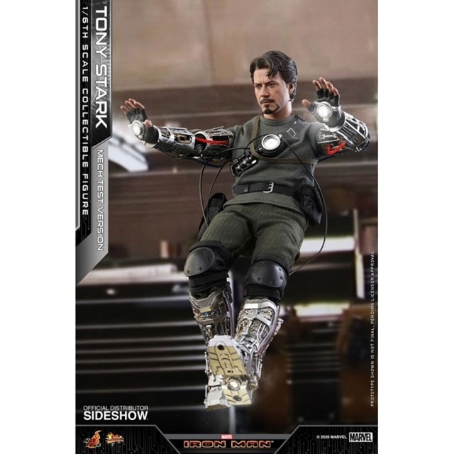 1:6 Tony Stark Mech Test Iron Man Hot Toys Figurine - 3