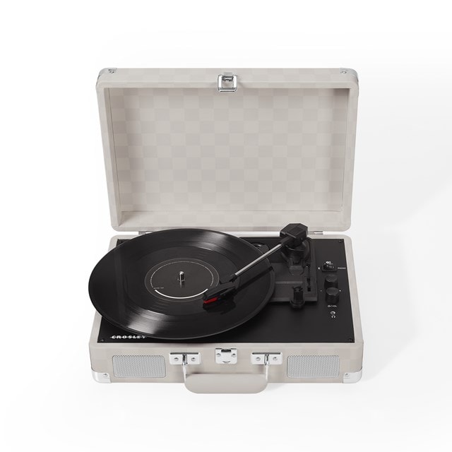 Crosley Cruiser Plus Almond Checkerboard Bluetooth Turntable - 9