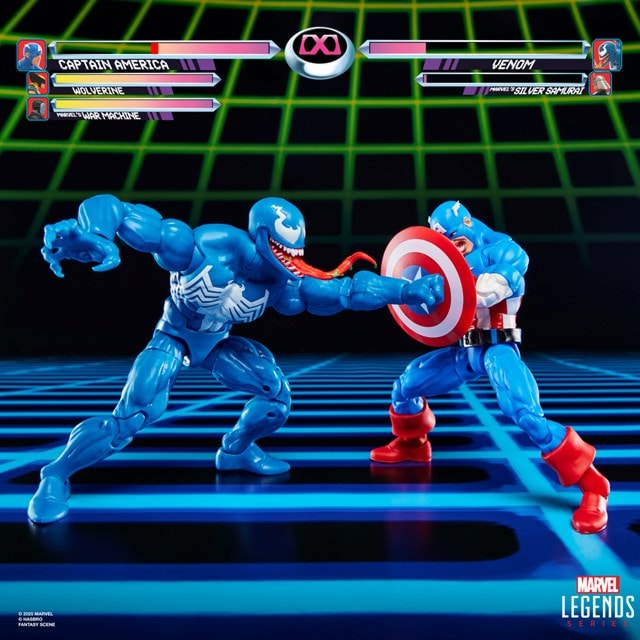 Gamerverse Captain America vs Venom Marvel Legends Series Hasbro Action Figure - 5