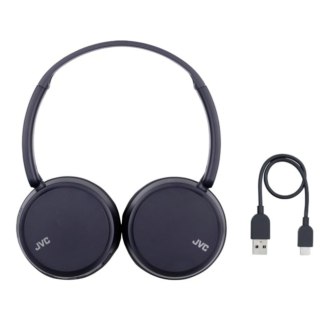 JVC HA-S36W Blue Bluetooth Headphones - 4
