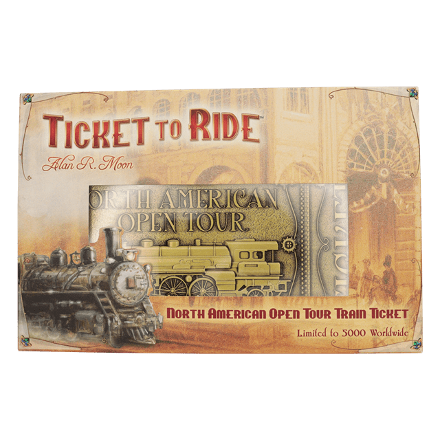 Ticket To Ride North American Open Tour Ticket Collectible - 3