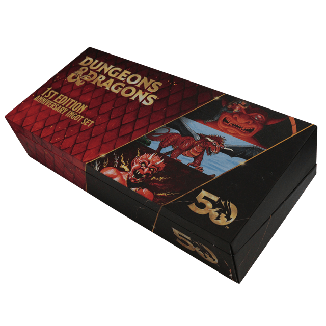 Dungeons & Dragons 1st Edition Book Cover 50th Anniversary Ingot Set - 5