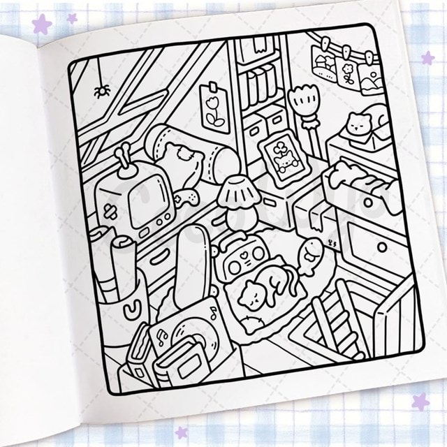 Cozy Corner Cute & Comfy Colouring Book By Coco Wyo - 2