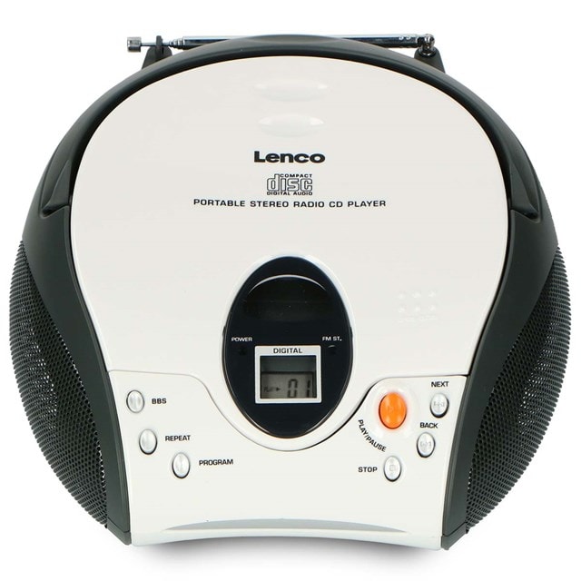 Lenco SCD-24 White CD Player With FM Radio - 2