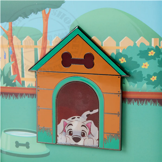 I Heart Disney Dogs Triple Lenticular Loungefly 3 Inch Collector Box Pin - 3