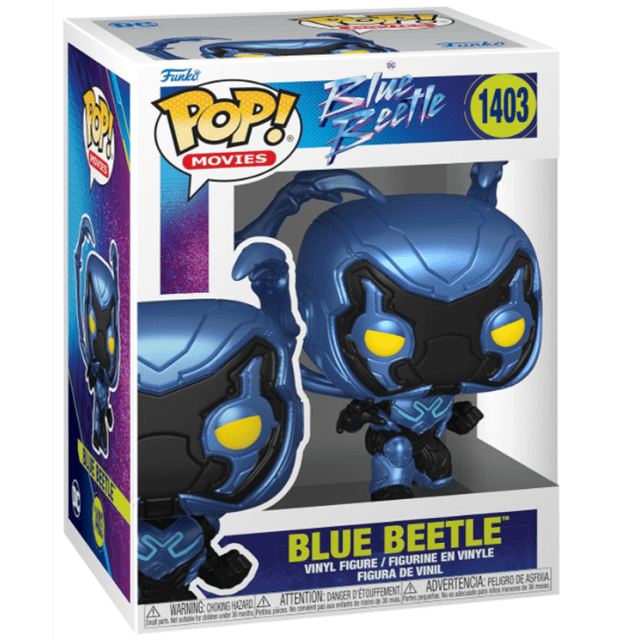 Blue Beetle Crouching With Chance Of Chase (1403) Blue Beetle Pop Vinyl - 2