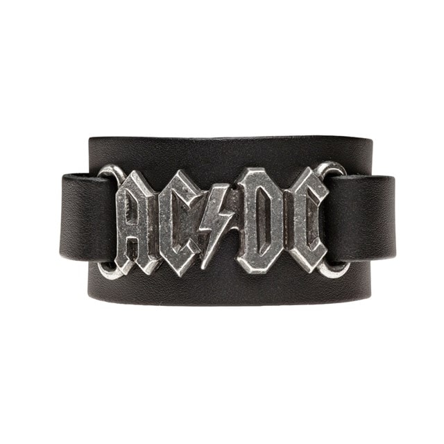 Ac/Dc Logo Bracelet Leather Wriststrap Jewellery - 3