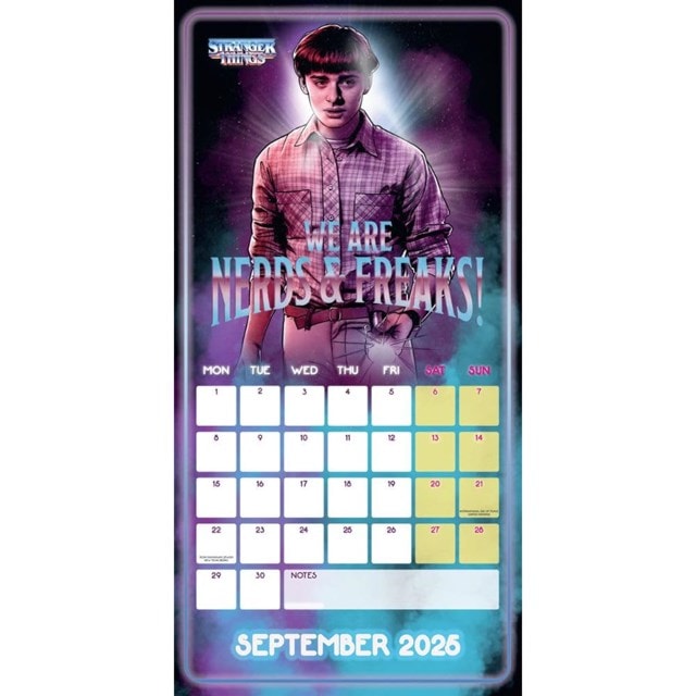 Stranger Things 2025 Square Calendar - 2