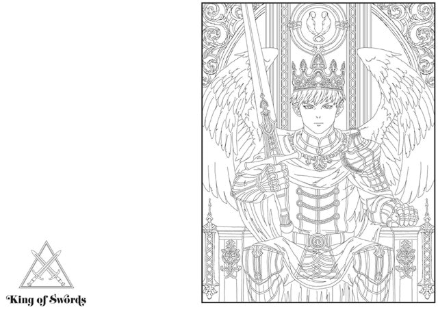 Anime Tarot Colouring Book - 5