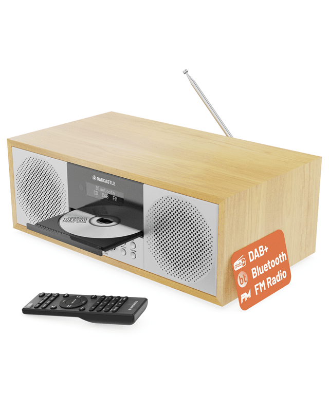 Majority Dab500 Oak Bluetooth Cd Player With Dab/Fm Radio - 7