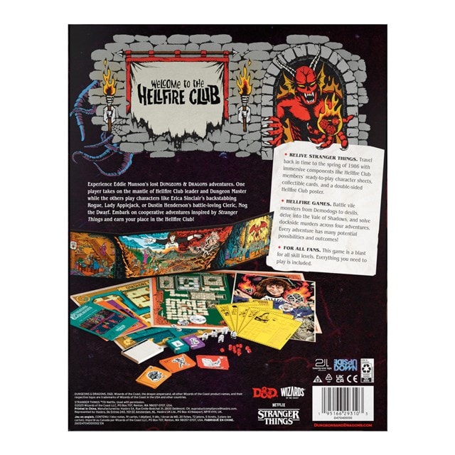 Stranger Things Welcome To The Hellfire Club Dungeons & Dragons Adventure Board Game - 7