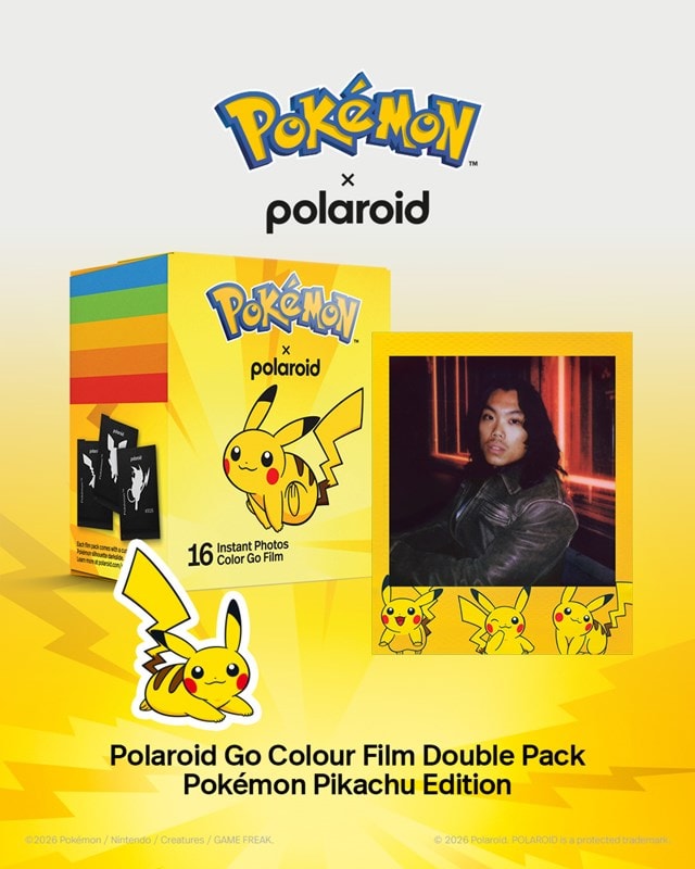 Polaroid Go Colour Pokemon Pikachu Edition Film Double Pack - 5