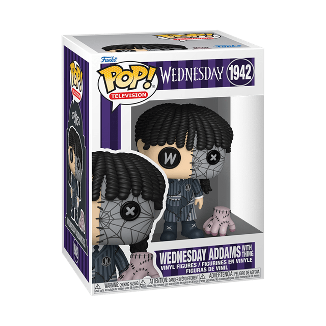 Patchwork Wednesday With Thing 1942 Wednesday Funko Pop Vinyl & Buddy - 2