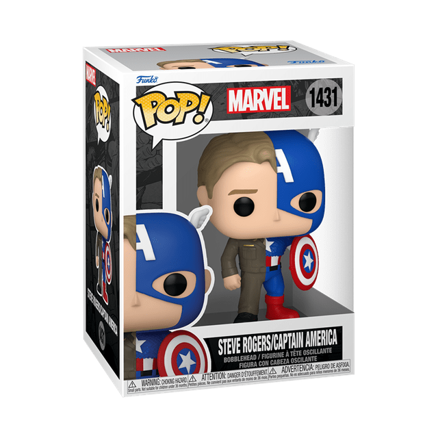 Captain America / Steve Rogers 1431 Marvel Split Funko Pop Vinyl - 2