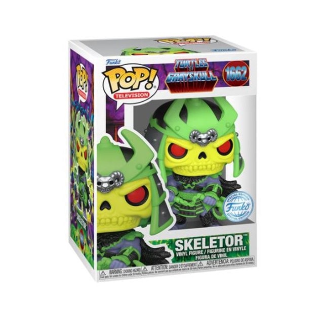 Skeletor 1662 Masters Of The Universe x Teenage Mutant Ninja Turtles hmv Exclusive Funko Pop Vinyl - 2