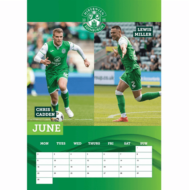 Hibernian FC 2025 Calendar A3 - 4