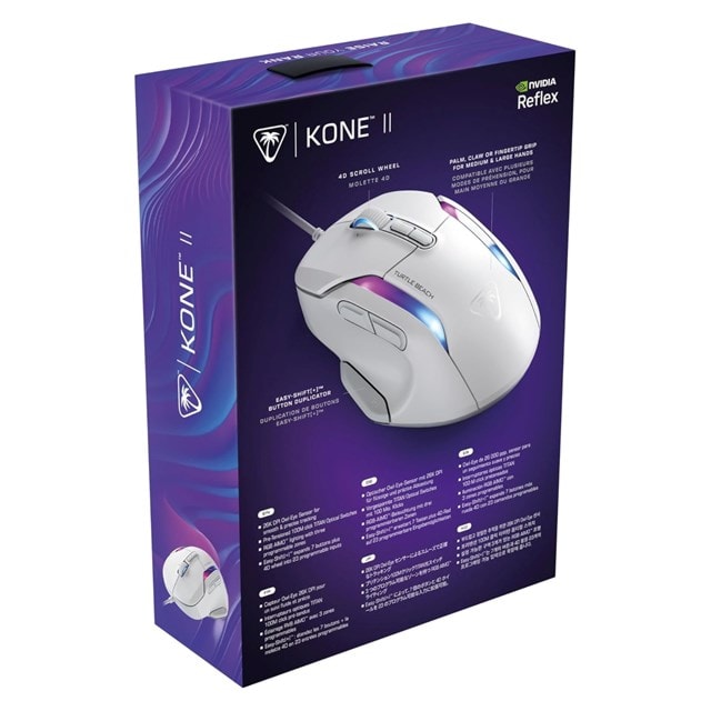 Turtle Beach Kone II Wired Ergonomic Gaming Mouse - White - 16
