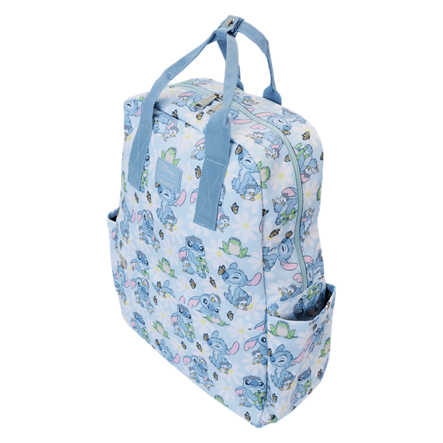 Springtime Stitch All Over Print Full Size Nylon Backpack Lilo And Stitch Loungefly - 3