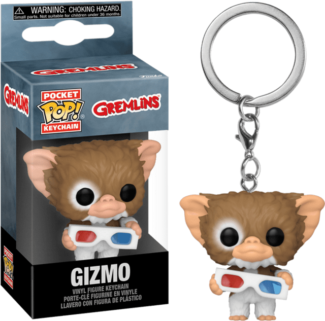 Gizmo With 3D Glasses Gremlins Funko Pop Vinyl Keychain - 1