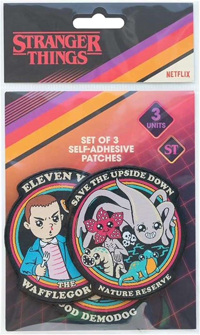 Characters Stranger Things Set Of 3 Patches - 2