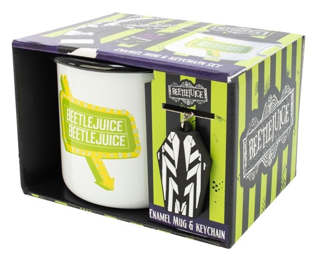 Beetlejuice Enamel Mug & Keyring - 2