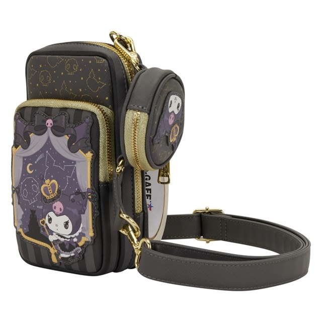 Kuromi 20th Anniversary Cell Phone Sanrio Loungefly Crossbody Bag With Coin Bag - 4