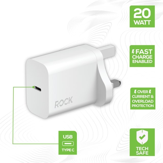 Rock 20W White USB-C Plug - 2