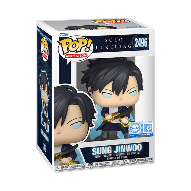 Sung Jinwoo With Chance Of Glow In The Dark Chase 2496 Solo Leveling hmv Exclusive Funko Pop Vinyl - 2