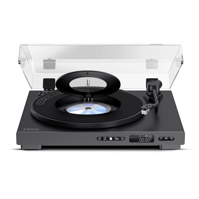 Mixx Audio Analog Plus Black Fully Automatic Bluetooth Turntable & CD Player - 5