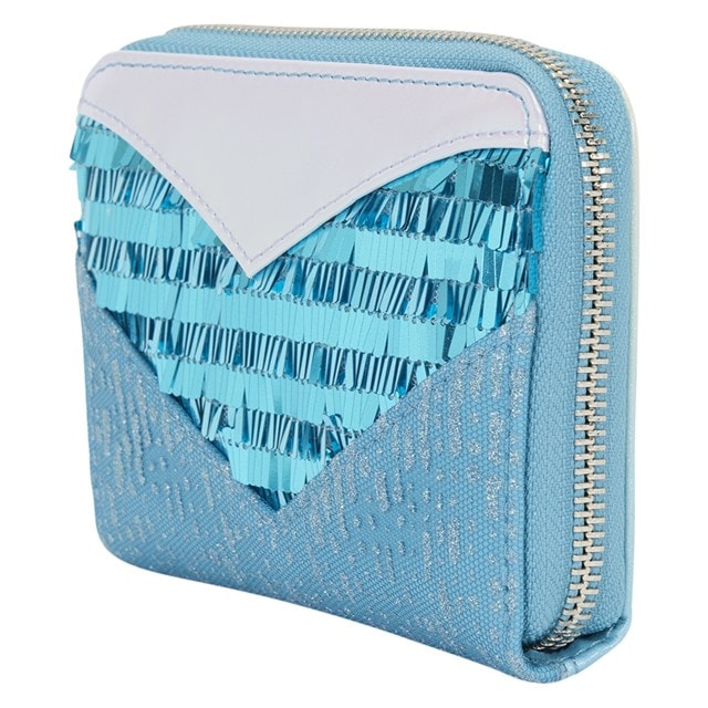 Frozen Elsa Glitter Sequin Loungefly Zip Around Wallet - 2