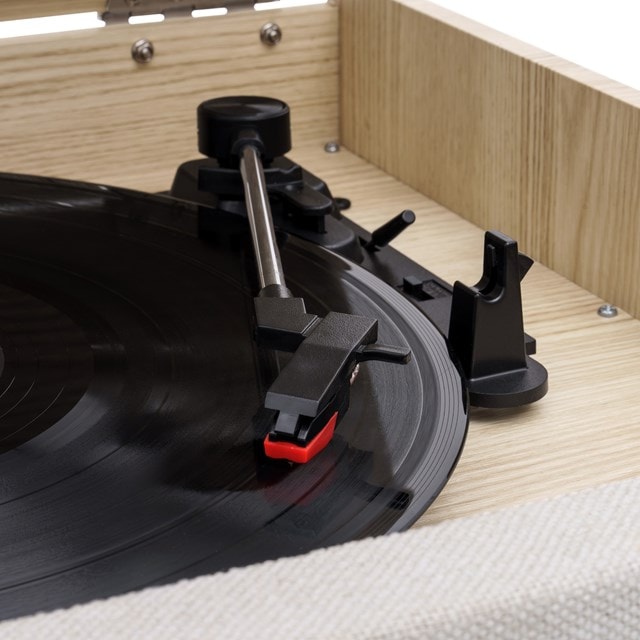 Victrola Century Natural Bluetooth Turntable with CD & Cassette - 13