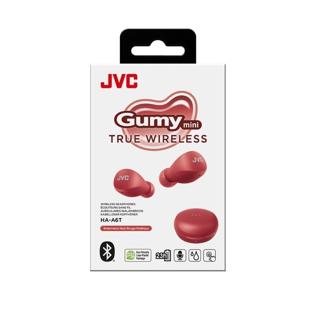 JVC Gumy Red True Wireless Bluetooth Earphones - 6