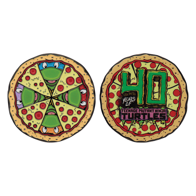 Limited Edition 40th Anniversary Teenage Mutant Ninja Turtles Collectible Coin - 2