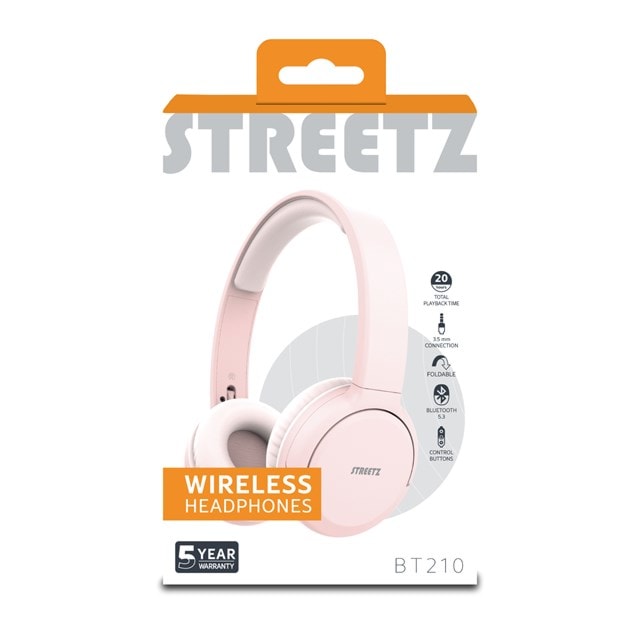 Streetz BT210 Pink Bluetooth Headphones - 7