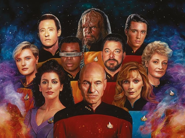 Star Trek Next Generation 50th Anniversary Canvas Print 60 x 80cm - 1