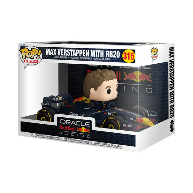 Max Verstappen With RB20 315 Oracle Red Bull Racing F1 Funko Pop Vinyl Rides Super Deluxe - 2